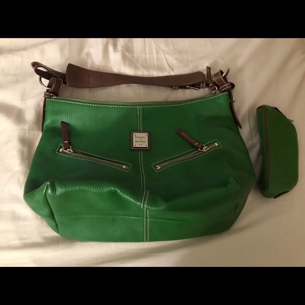 Green Dooney & Bourke purse plus smaller bag